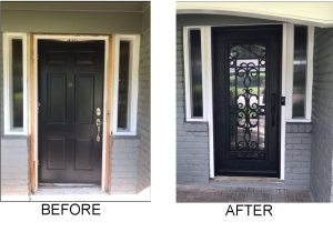 custom fiberglass front door houston tx