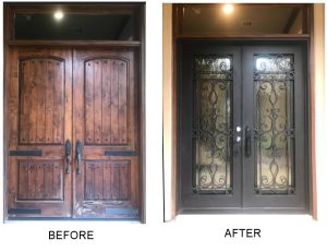 The Door Showroom 2 Smothermon before and after 8 2018