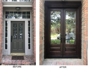 Houston wood entry doors