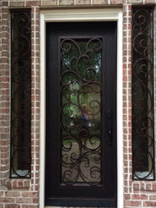 Iron Doors With Operable Glass Panels