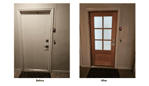 Brown Garage Door Before After 6 29 2023