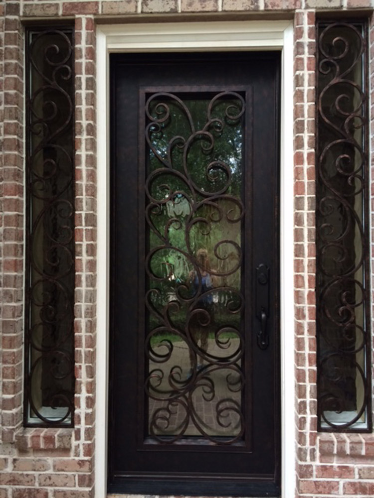 Modern Iron Door Design Friendswood TX