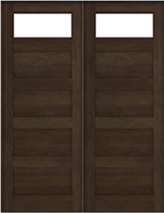 1 Lite Over 4 Panels Double