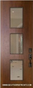 Newport Mahogany Door with Grill
