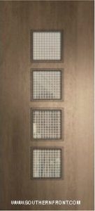 Venice Mahogany Door With Grill 1