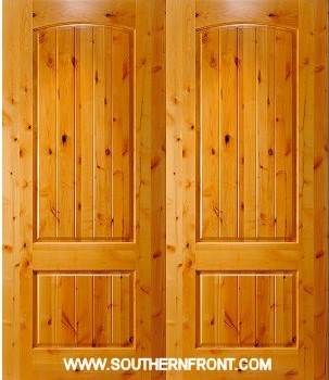 2 Panel 8 0 x 42 Arched Panel Square Top Double