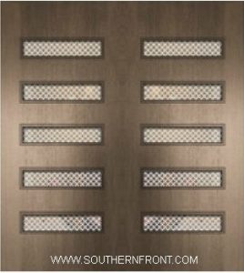 Beverly Mahogany Door with Grille 6 8 Double