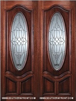 8 FT Oval Lite Entry Doors - Southern Front Door