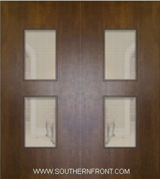 Newport Mahogany Door with Grille 6 8 Double