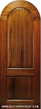 Round Top 2 Panel V Grooved 3 0 x 8 0