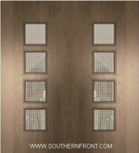 Venice Mahogany Door with Grille 6 8 Double