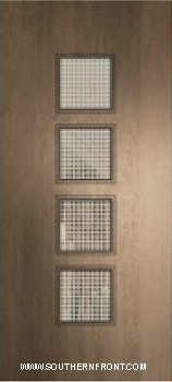 Venice Mahogany Door with Grille 6 8 Single