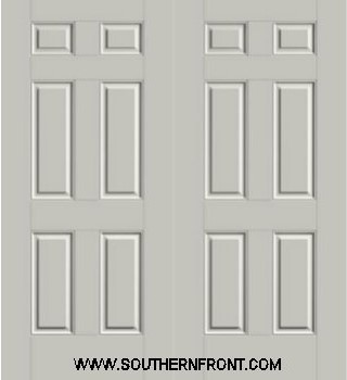 S210 6 Panel Smooth Star Fiberglass Double