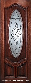 8 FT Oval Lite Entry Doors - Southern Front Door