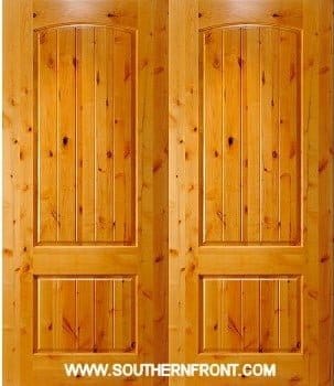 2 Panel 8 0 x 42 Arched Panel Square Top Double