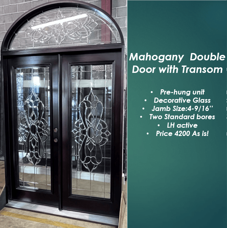 mahogany Double with Transom