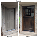 Craftsman Dutch Door Sancet Before  After