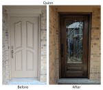 Decorative Glass Quinn Before  After