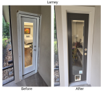 Full Lite Back Door Larney Before  After